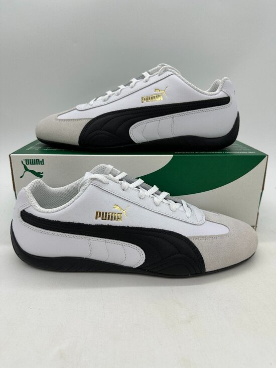 Puma Speedcat Shield Men\'s size 12 White black Running Shoes 397116 01 main image 4